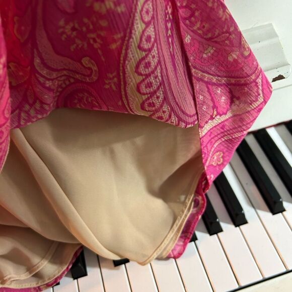 Jacob Pink Y2K Paisley Midi Dress 9/10 - Picture 3 of 16